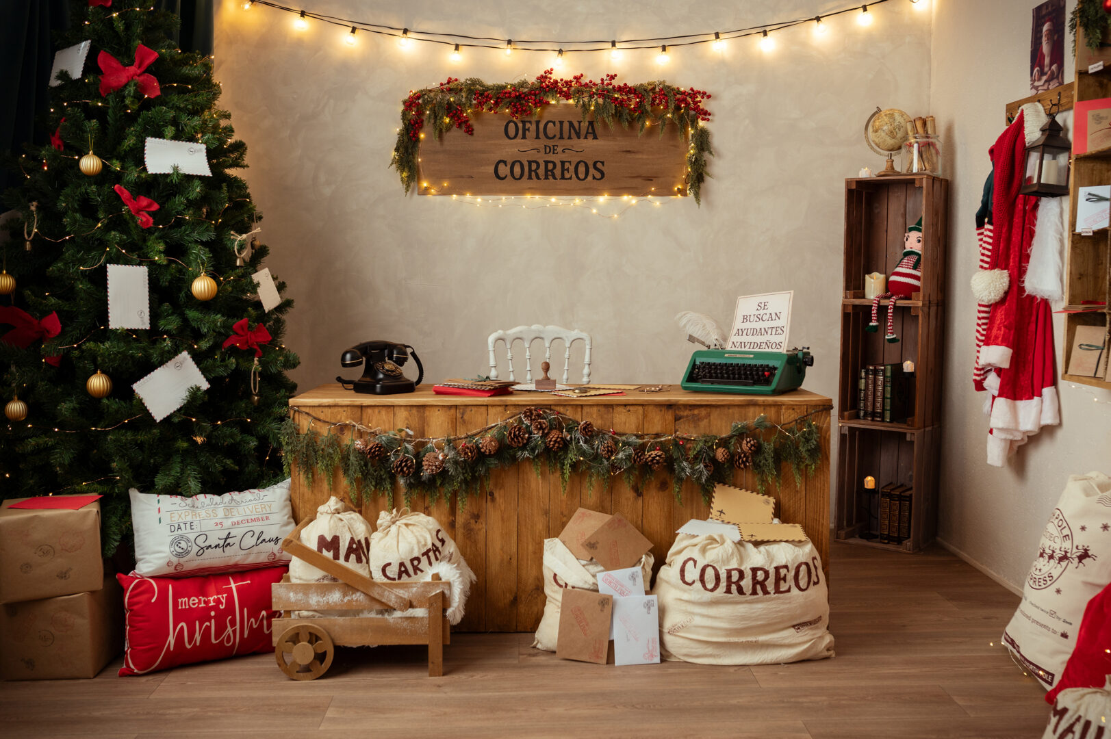 fotografia de navidad en cervello, oficina de correos de papa noel cerca de mi